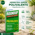 ROUNDUP - Herbicida para todo tipo de malas hierbas 250 ml