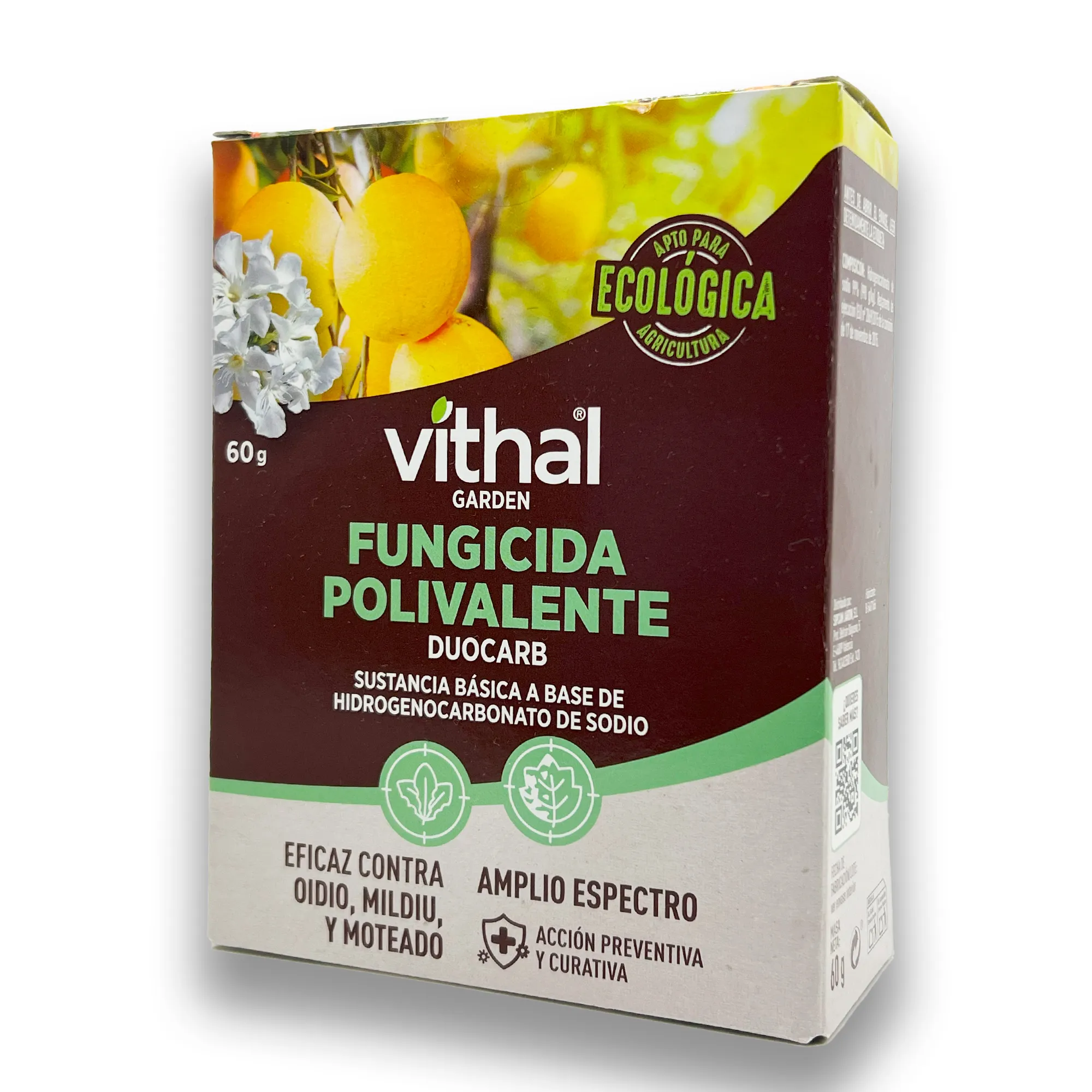 Fungicida DUOCARB 60g – Acción Rápida contra Oídio, Mildiu y Hongos en Cultivos y Jardín