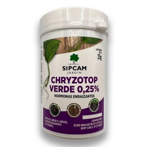 Enraizante Profesional Chryzotop Verde 25g – Hormonas en polvo para esquejes e injertos