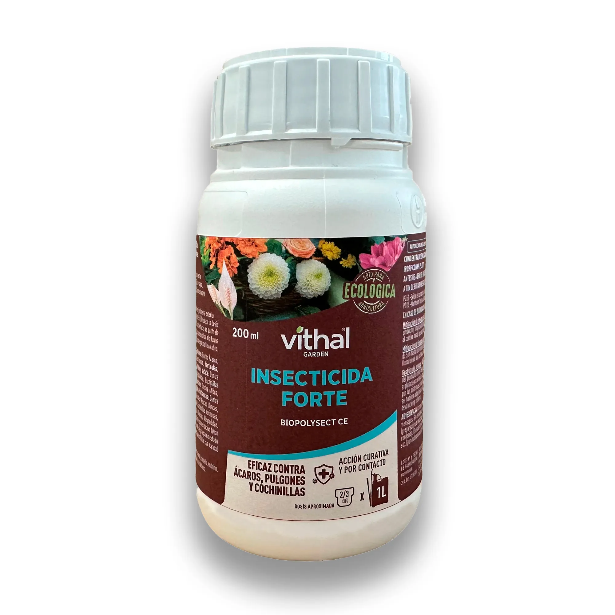 Vithal Insecticida Forte 200ml – Protección Natural Contra Pulgones, Cochinillas y Ácaros