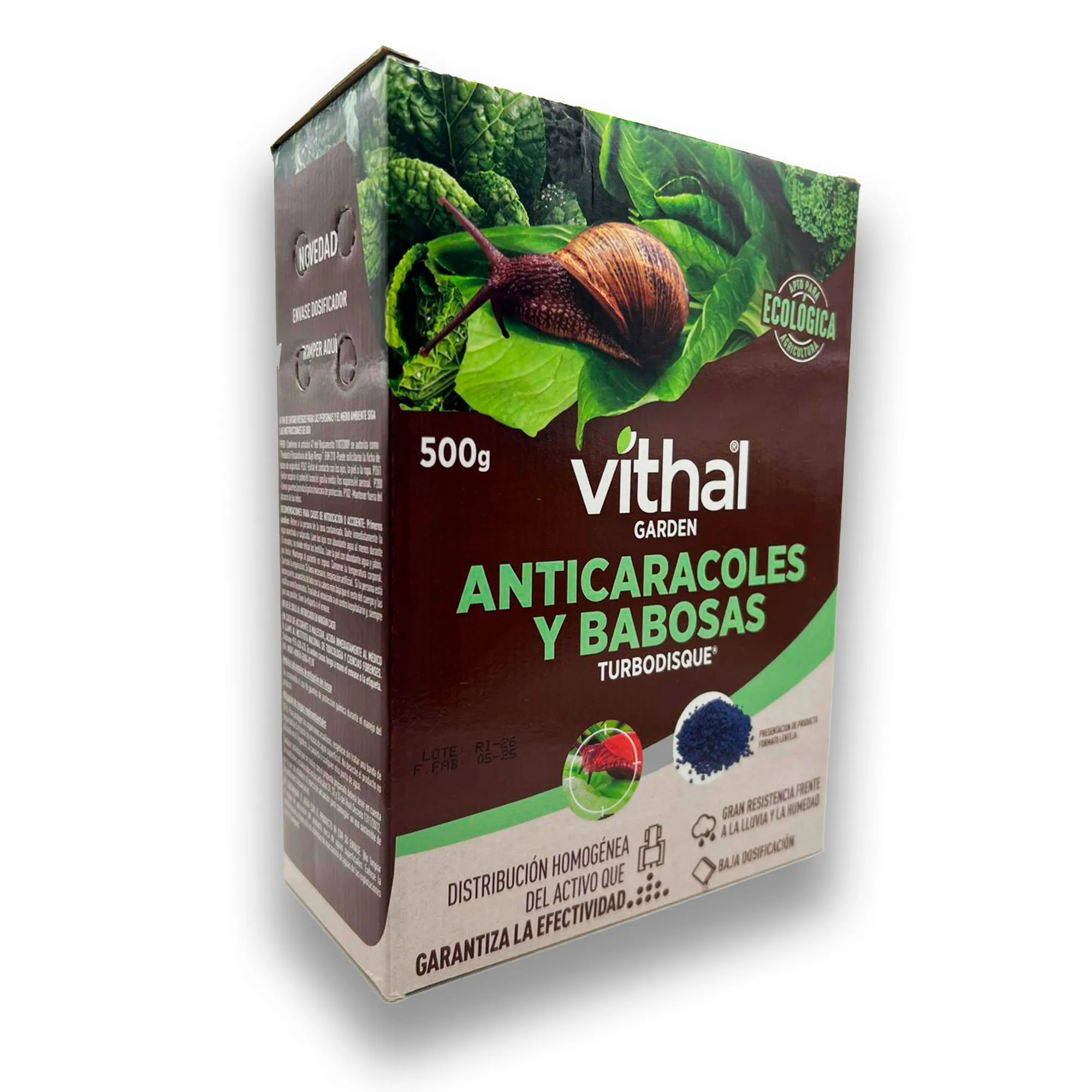 Anticaracoles-y Babosas Turbodisque Ecológico Vithal Garden 500 g