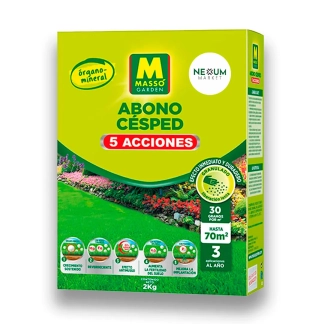 Abono Césped 5 Acciones Massó Garden 2 kg - 6 kg Reverdeciente