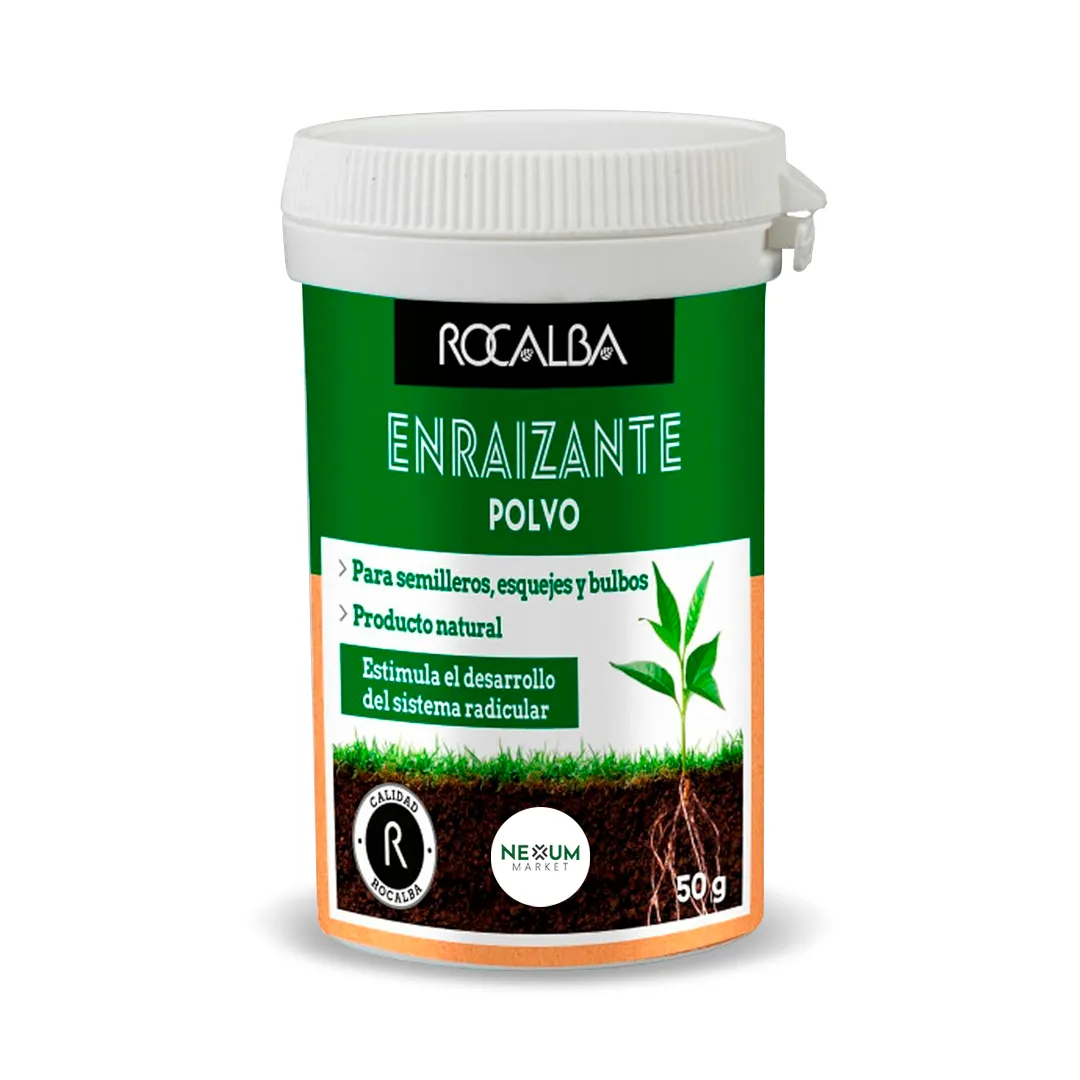 Enraizante ecológico en Polvo Rocalba 50 g para Esquejes