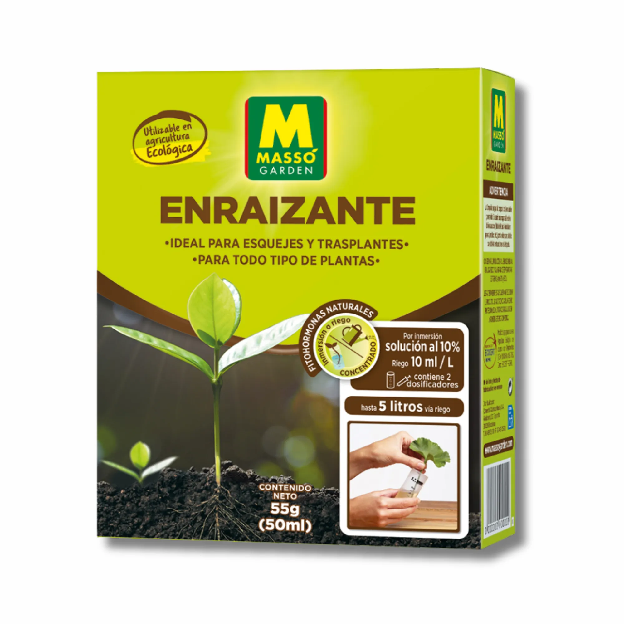 Enraizante Massó Garden 50 ml para esquejes y trasplantes