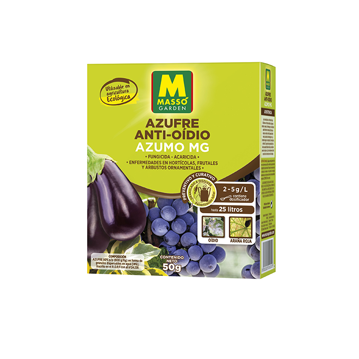 Azufre Anti-Oídio Eco 50g – Protección Ecológica contra Oídio y Araña Roja