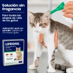 Pipetas Lifronil para gatos con fipronil 50 mg x3