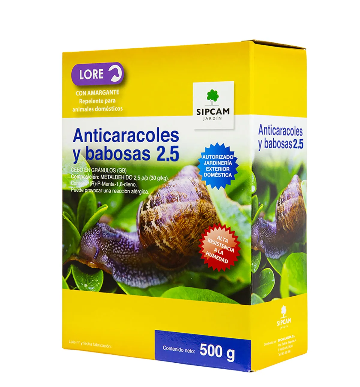 Anticaracoles y Babosas 2.5 Sipcam 500 g