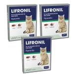 Pipetas Lifronil para gatos con fipronil 50 mg x3