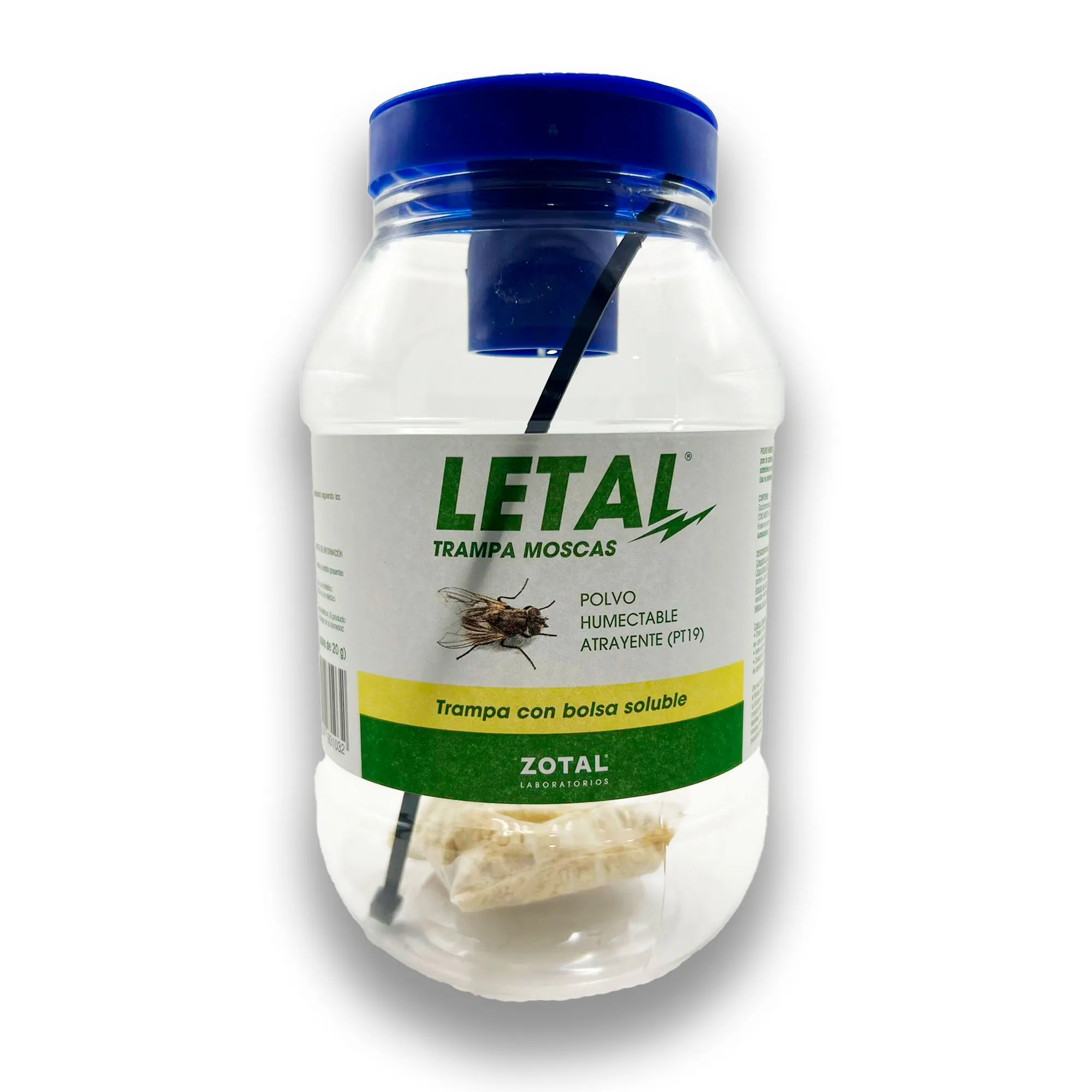 LETAL Trampa Moscas con Atrayente 1 L + Sobre 20 g