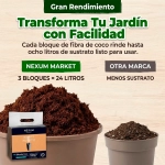 Fibra de Coco Rocalba Happy Huerto 3x650 g