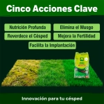 Abono Césped 5 Acciones Massó Garden 2 kg - 6 kg Reverdeciente