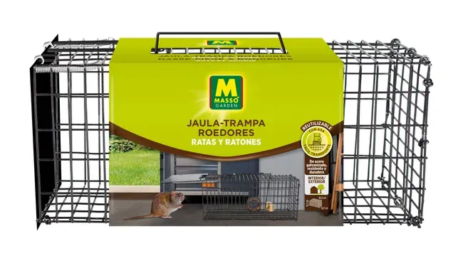 Jaula-Trampa Roedores Massó Garden Ratas y Ratones