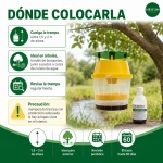 VelutinaTrap Trampa Avispas + Atrayente VelutinaTrap Atrayente Avispas kit unidad