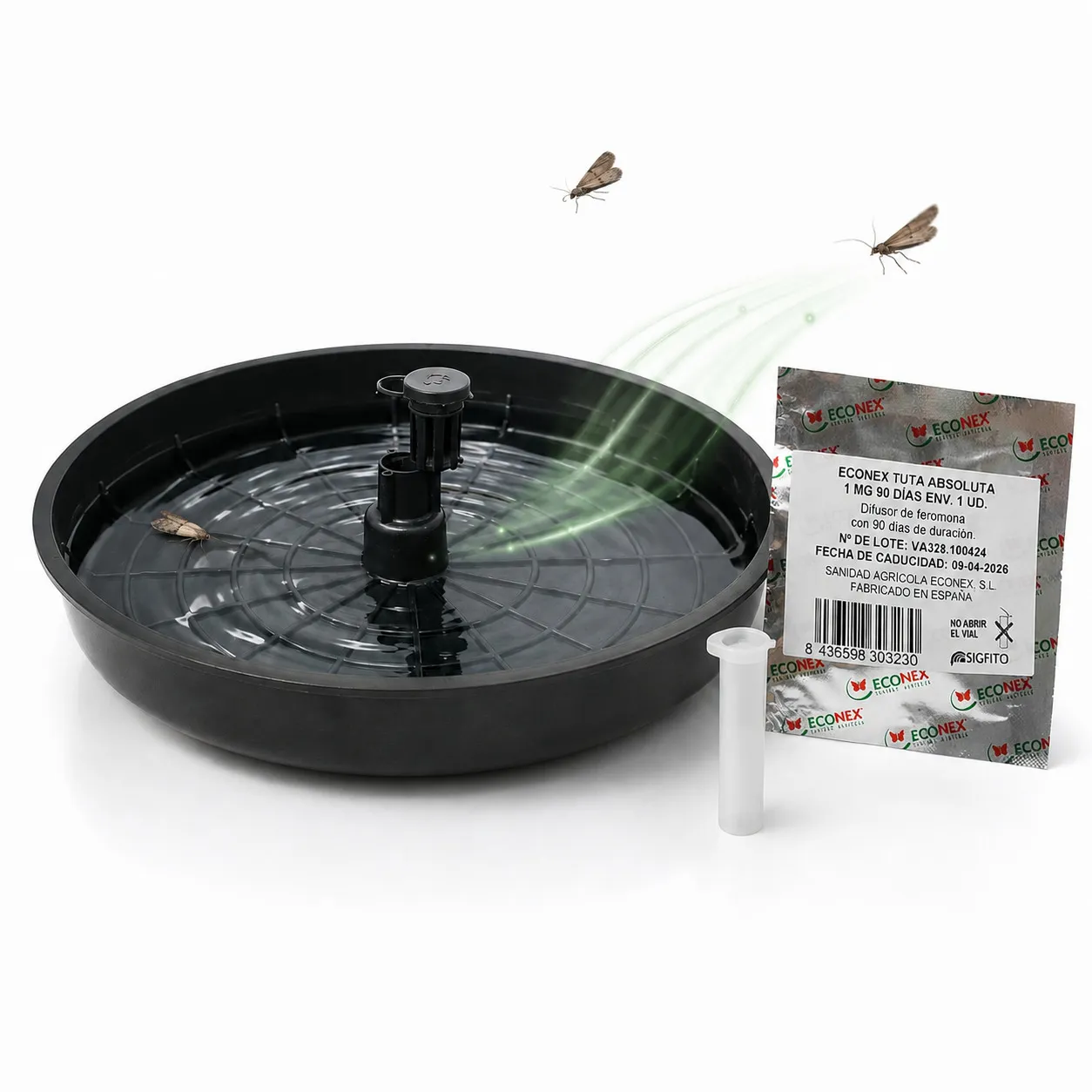 Trampa de Anillo de Agua + Feromonas 90 días para Tuta Absoluta