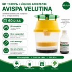 VelutinaTrap Trampa Avispas + Atrayente VelutinaTrap Atrayente Avispas kit unidad