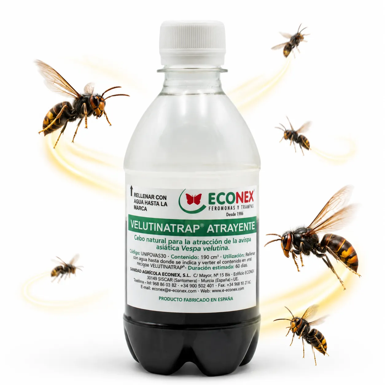 Atrayente VelutinaTrap Atrayente Avispas líquido 190 ml