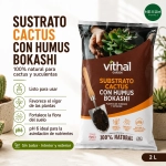 Substrato Cactus con Humus Bokashi 2 L