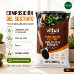 Substrato Cactus con Humus Bokashi 2 L