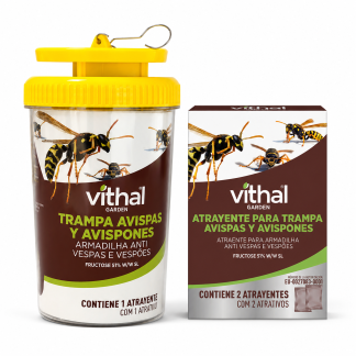 Kit Trampa para Avispas y Avispones con 3 Atrayentes de 50 ml