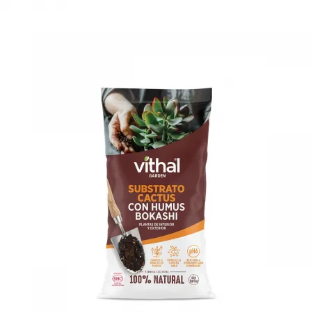 Substrato Cactus con Humus Bokashi 2 L