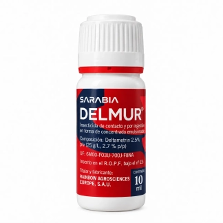 Insecticida DELMUR 10ml o 250ml – Elimina pulgones, orugas y escarabajos en huerto y jardín