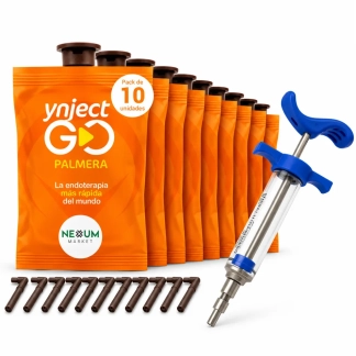 Pack 10 Ynject GO Palmera Endoterapia Picudo Rojo 55 ml + Jeringa