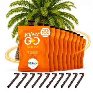 Pack 100 Ynject GO Palmera Endoterapia Picudo Rojo 55 ml